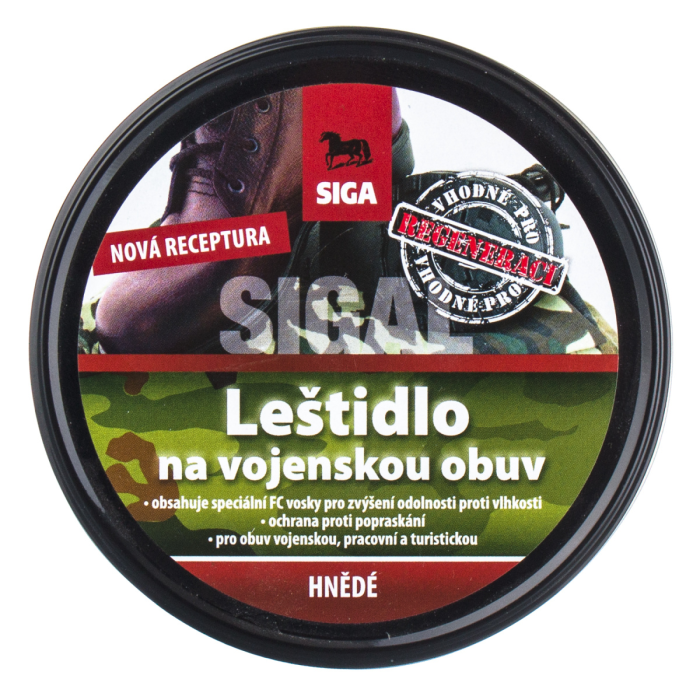 Sigal vojenské leštidlo 250g hnědé