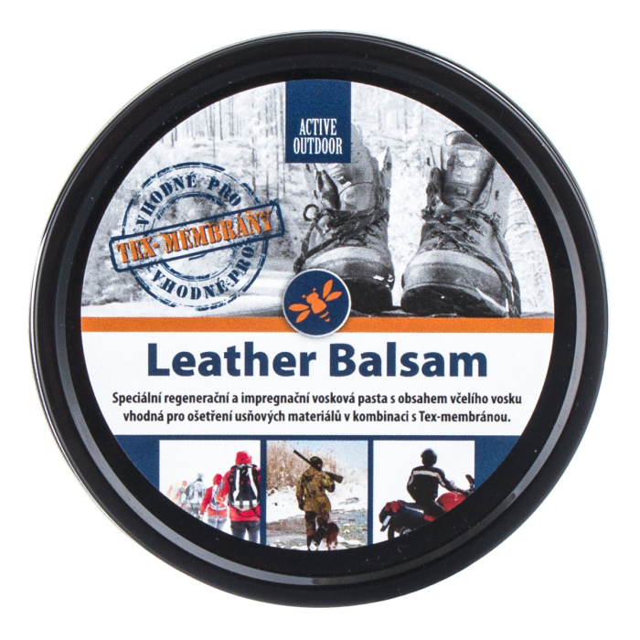 ACTIVE OUTDOOR Leather balsam bezbarvý 75ml