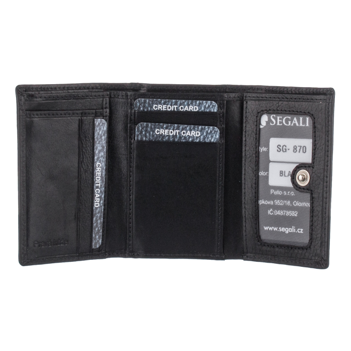 Peněženka d. SEGALI 870r Black