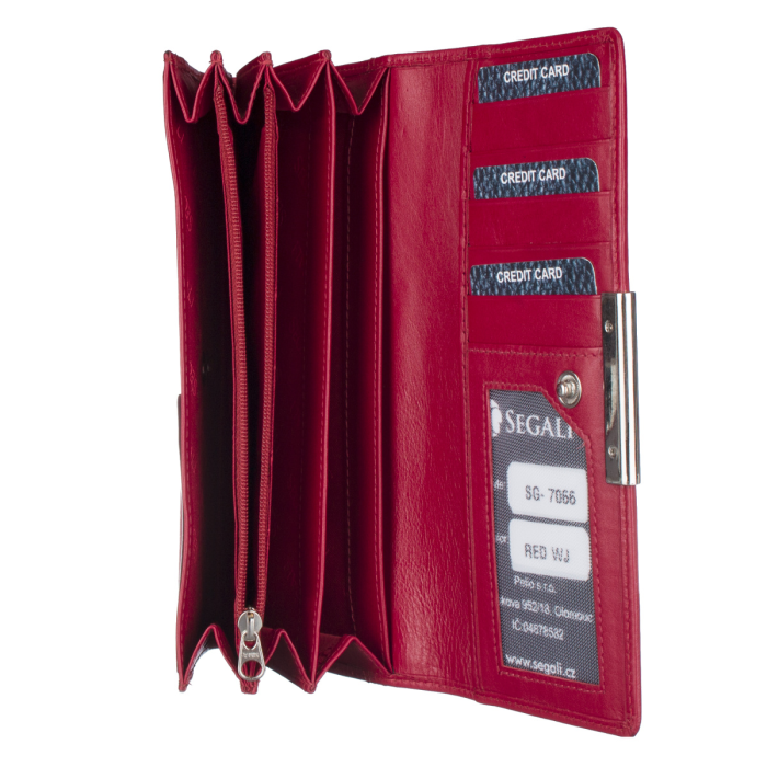 Peněženka d. SEGALI 7066 Red WJ