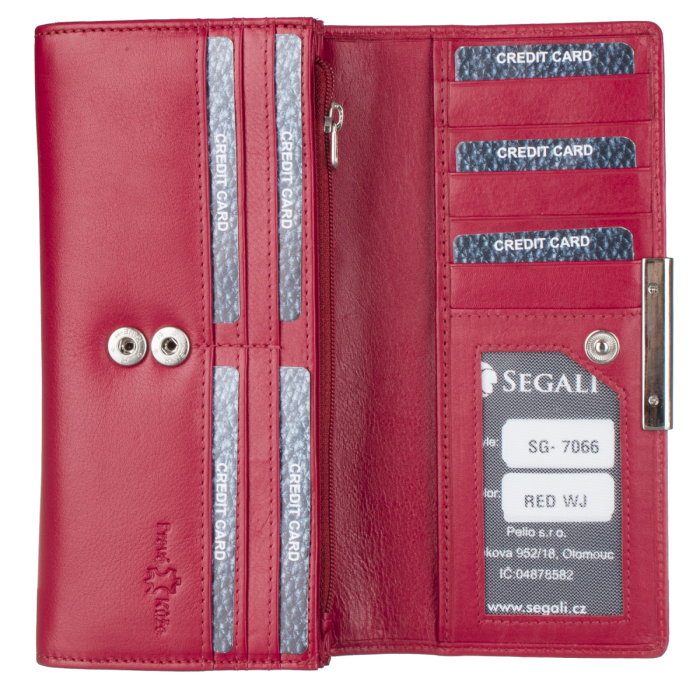 Peněženka d. SEGALI 7066 Red WJ