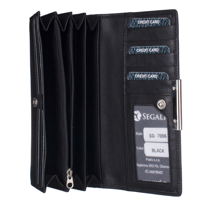 Peněženka d. SEGALI 7066 Black