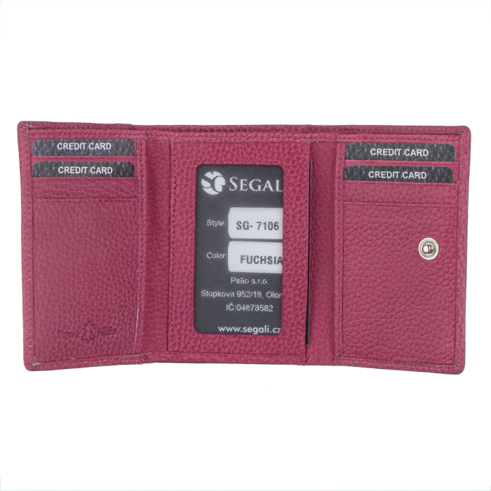 Peněženka d. SEGALI 7106 Fuchsia